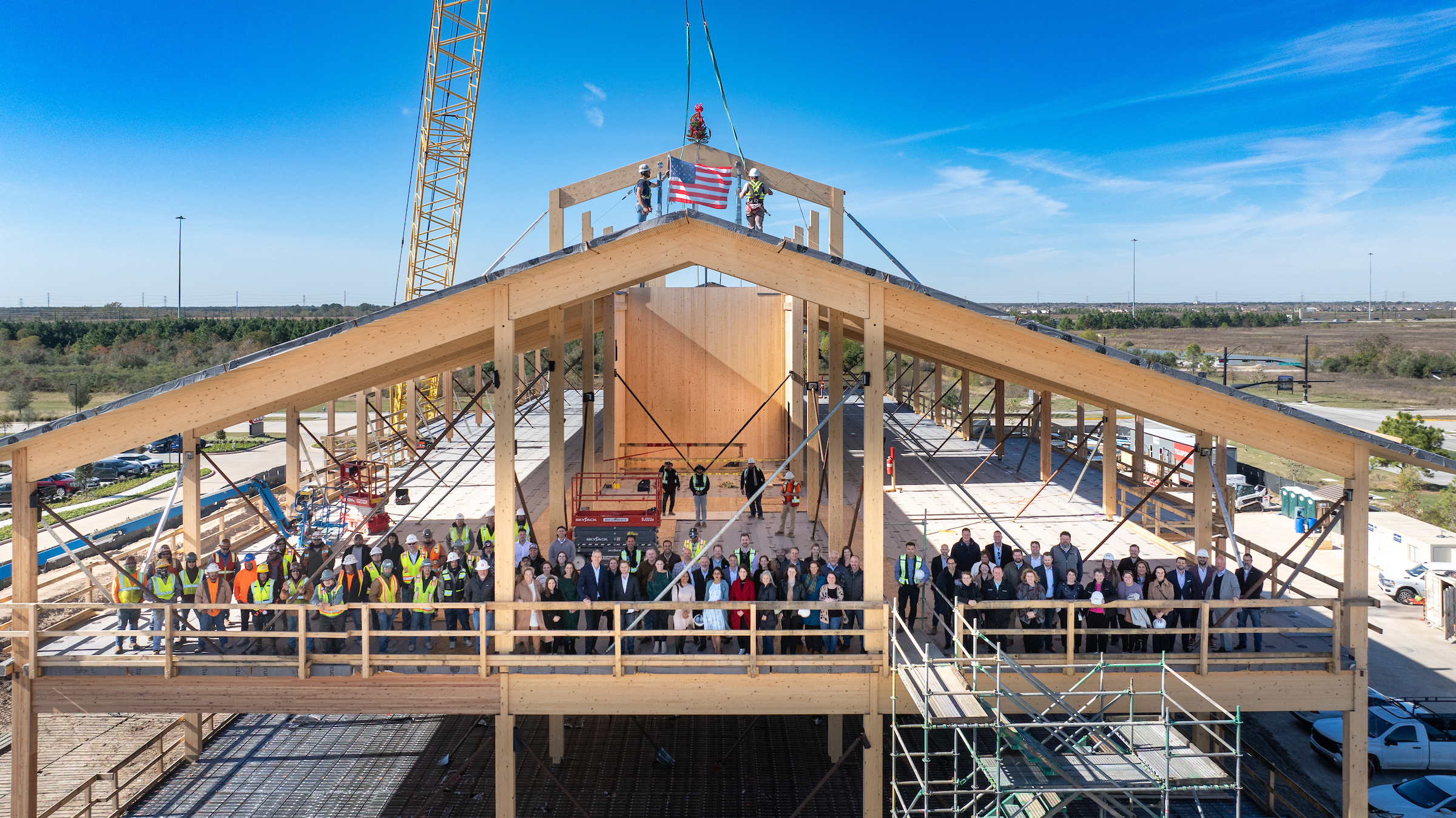 Howard Hughes Celebrates Topping Out of One Bridgeland Green®, Greater Houston’s First Mass Timber Office Building